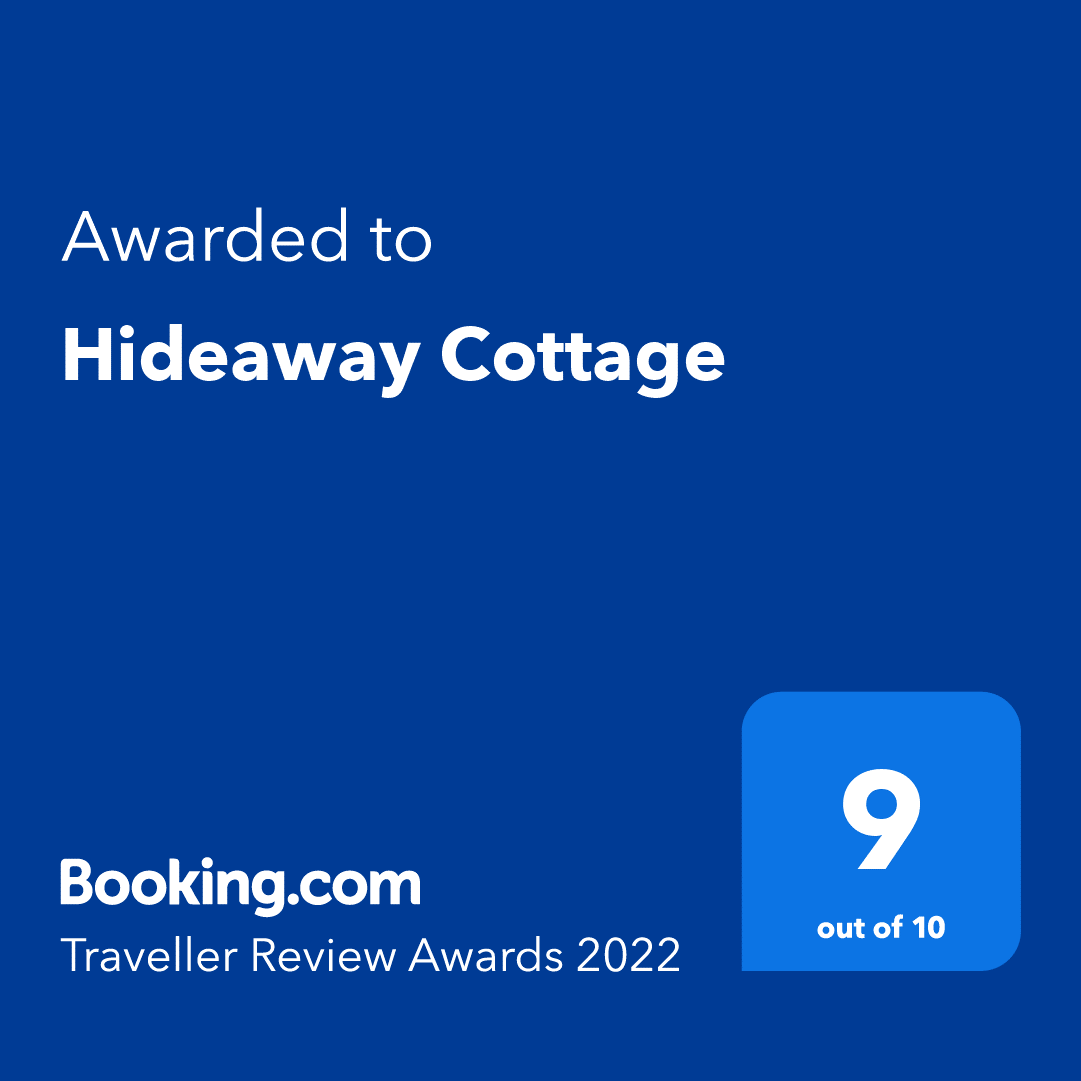 Hideaway Cottage booking.com award